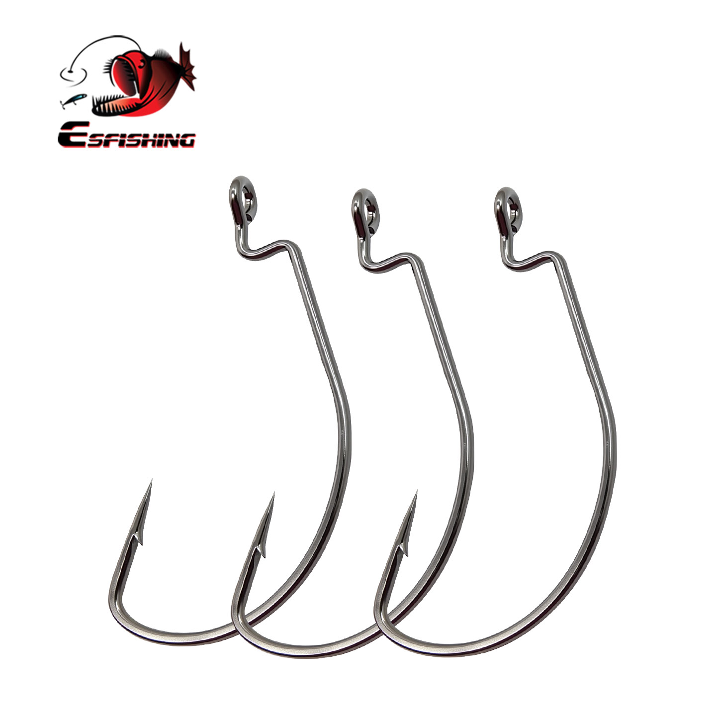 Fishing Hook Offset - Kail Pancing ESFISHING Offset Hook Baja