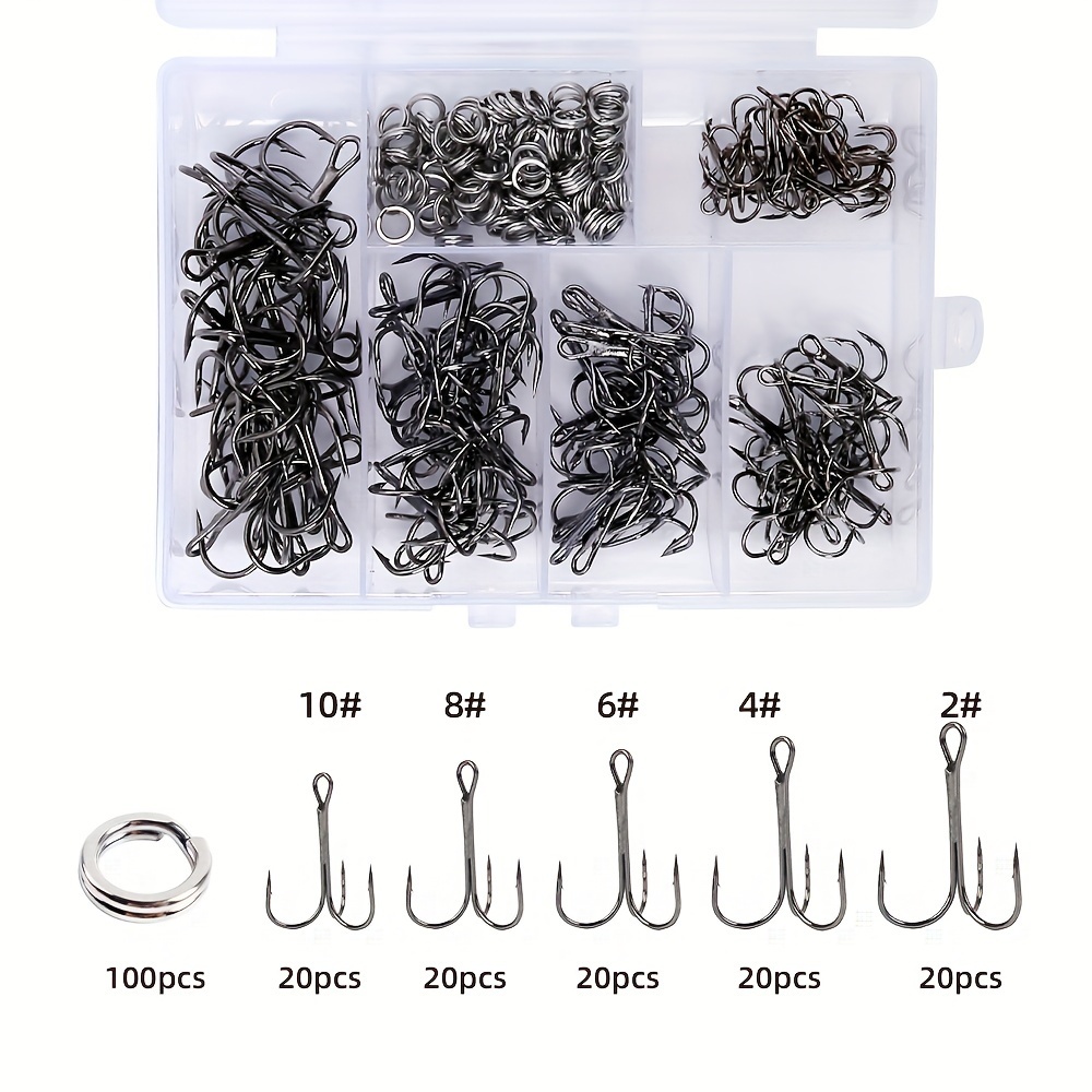 Fishing Hook Circle - 200 Buah Kail Pancing Treble Hook