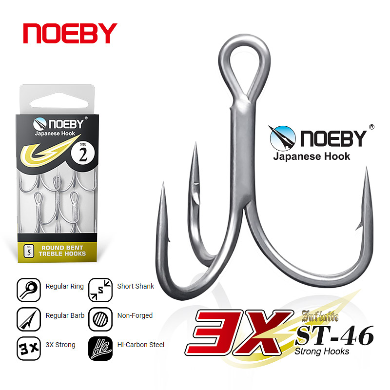 Fishing Hook Barbless - Mata Kail Pancing Baja Karbon Tinggi