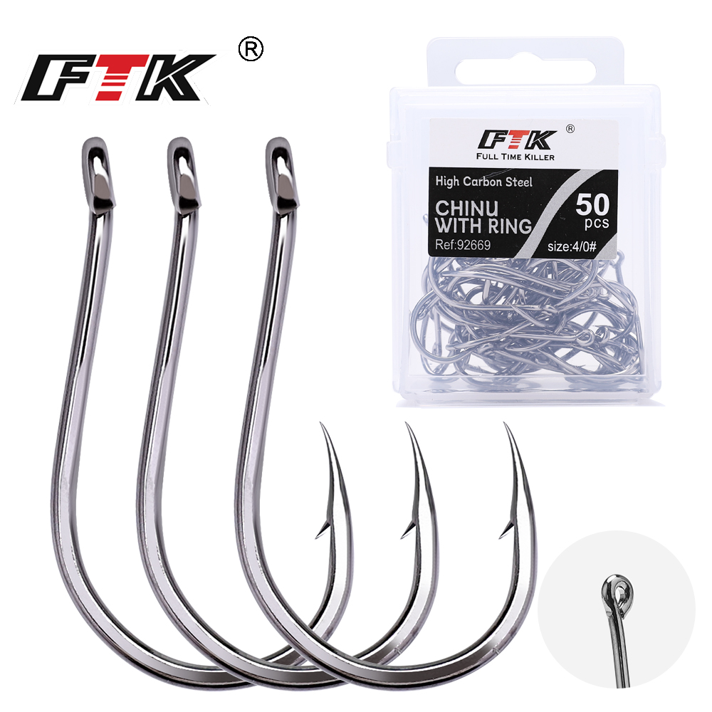 Fishing Hook Circle - Mata kail baja karbon tinggi, mata