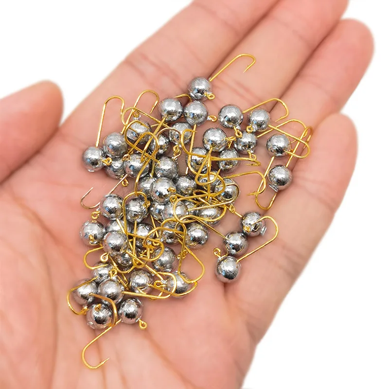 OUTKIT 10 Buah Mini Jig Kepala - Fishing Hook Offset ulasan dan harga