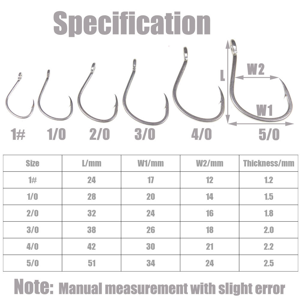 10 Pcs Matte Timah Anti-Karat  - Fishing Hook Offset ulasan dan harga