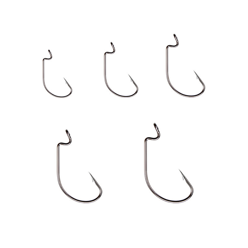 50 buah kail cacing lebar kail - Fishing Hook Barbless ulasan dan harga