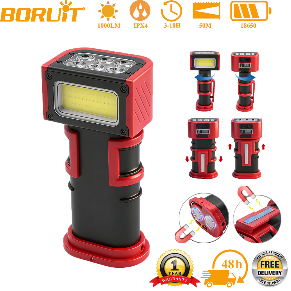 BORUiT COB LED Lampu Kerja 100 - Fishing Hook ulasan dan harga