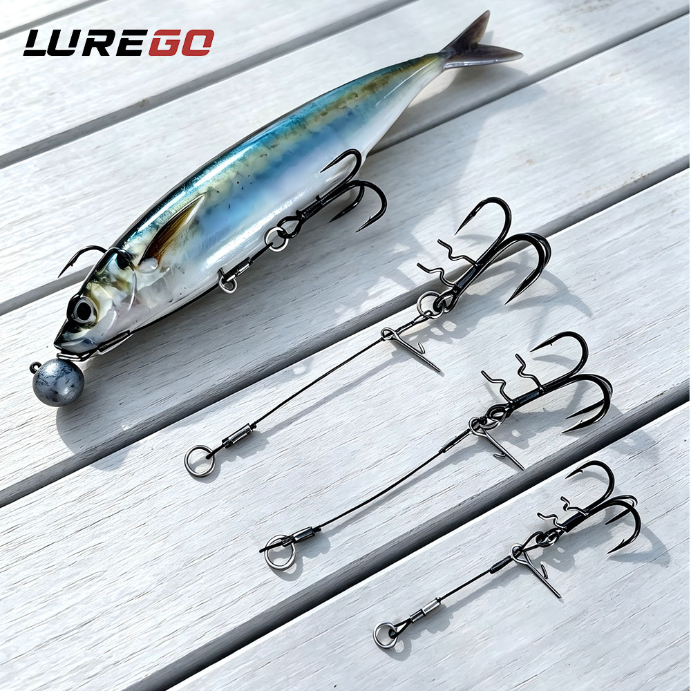 LUREGO 2Pcs Stinger Rig T-Bell - Fishing Hook Weedless ulasan dan harga