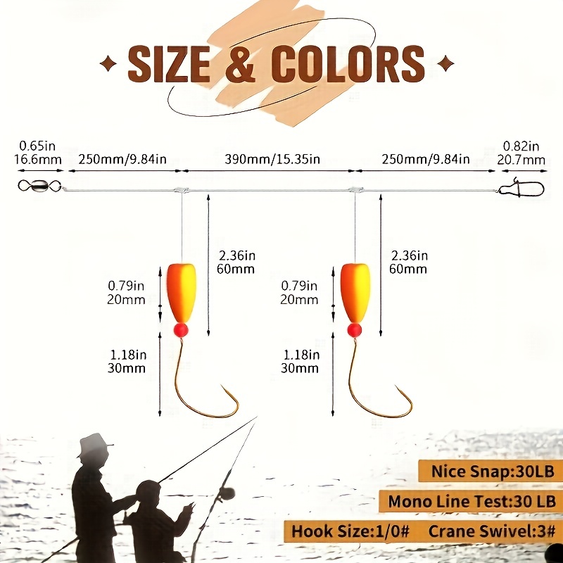 3 buah Rig Pompano memancing b - Fishing Hook Circle ulasan dan harga