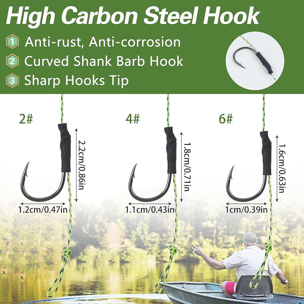 12 buah rig rambut memancing i - Fishing Hook Assortment ulasan dan harga
