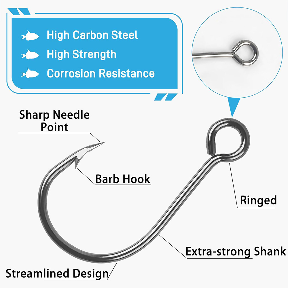 Kail Inline umpan pancing tung - Fishing Hook Offset ulasan dan harga