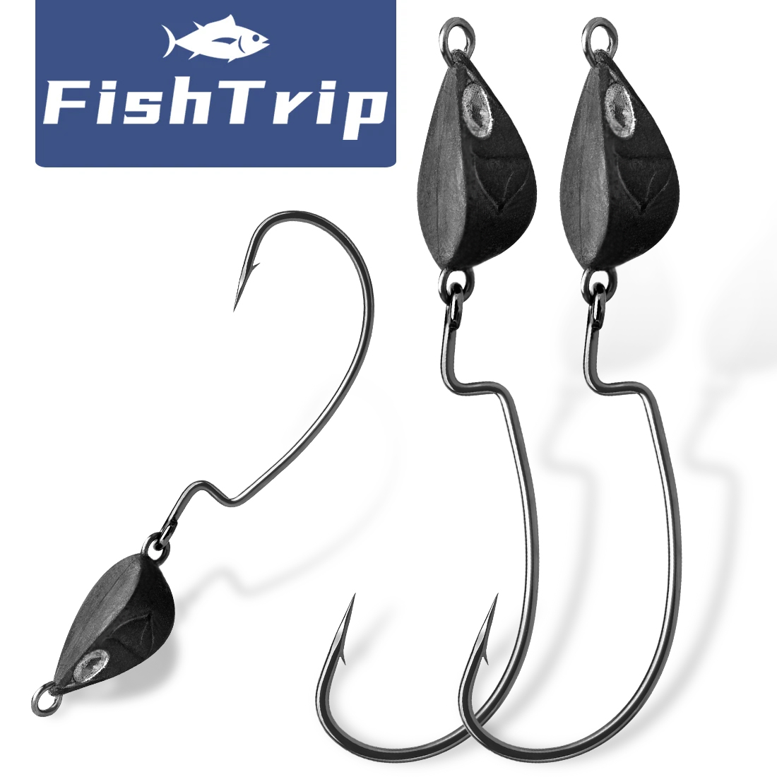 FishTrip kail pancing kepala J - Fishing Hook Weedless ulasan dan harga