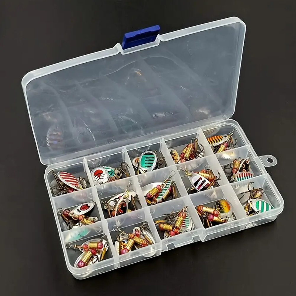 30pcs Umpan Pancing Spoon Spin - Fishing Hook Treble ulasan dan harga