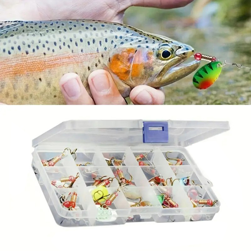 30pcs Umpan Pancing Spoon Spin - Fishing Hook Treble ulasan dan harga