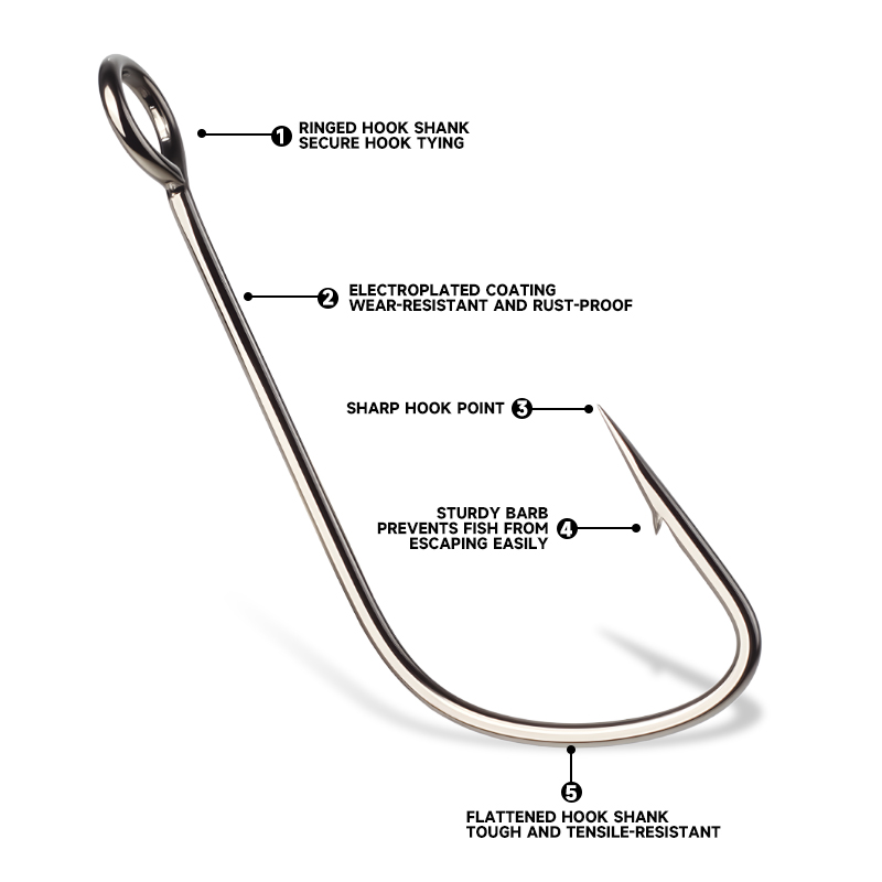 Benua super 2 # -12 #   10 Bua - Fishing Hook Offset ulasan dan harga